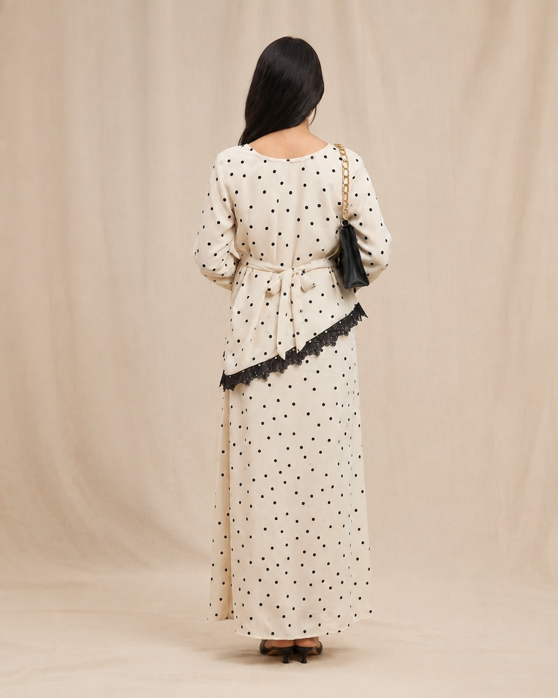 Off White Polka Dot Co-ord Set