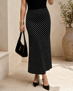 Black Polka Dot Skirt