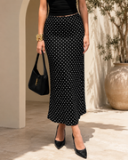 Black Polka Dot Skirt
