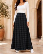 Midnight Plaid Maxi Skirt