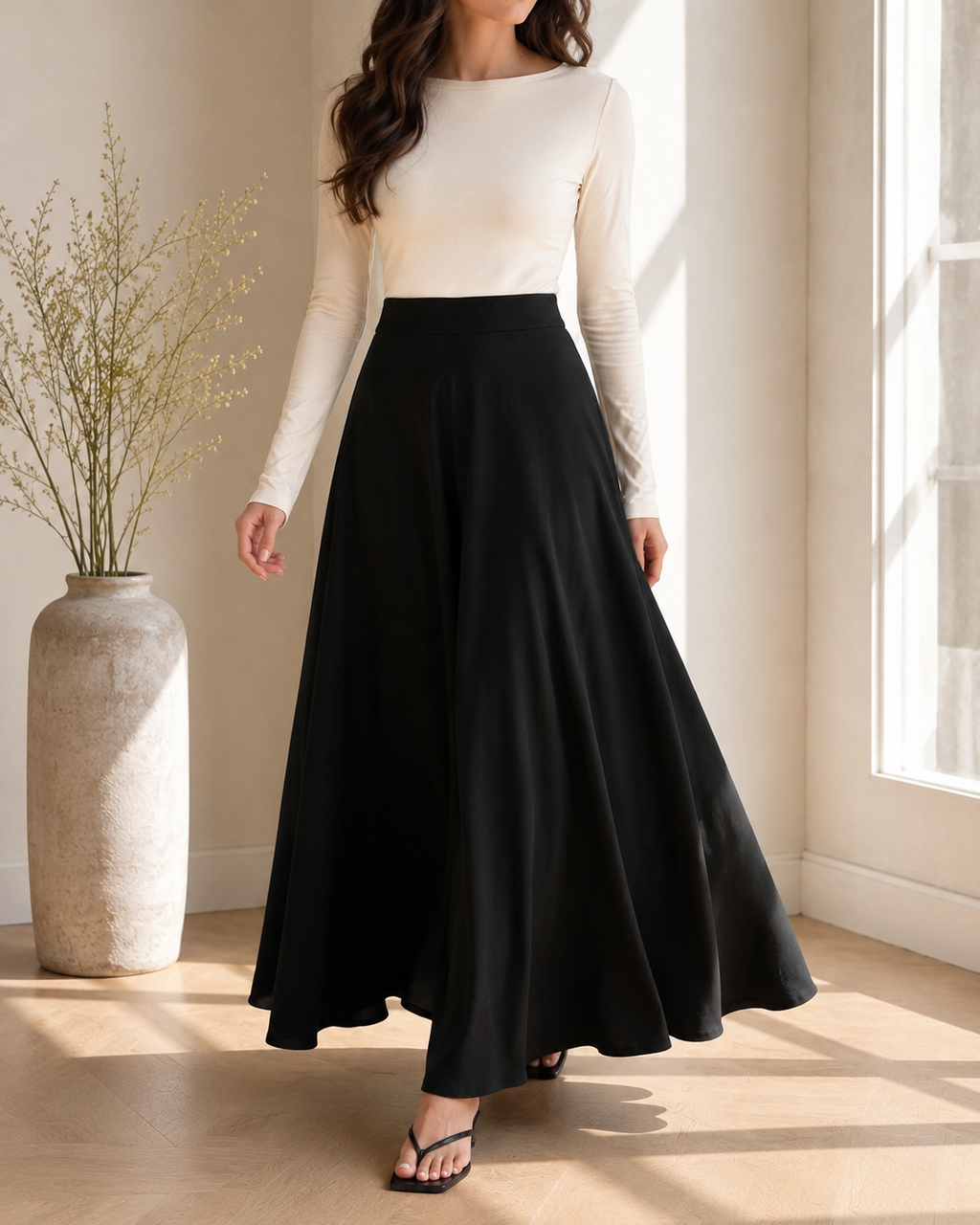 Umbrella Black Skirt