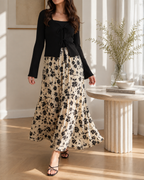 Printed Floral Skirt