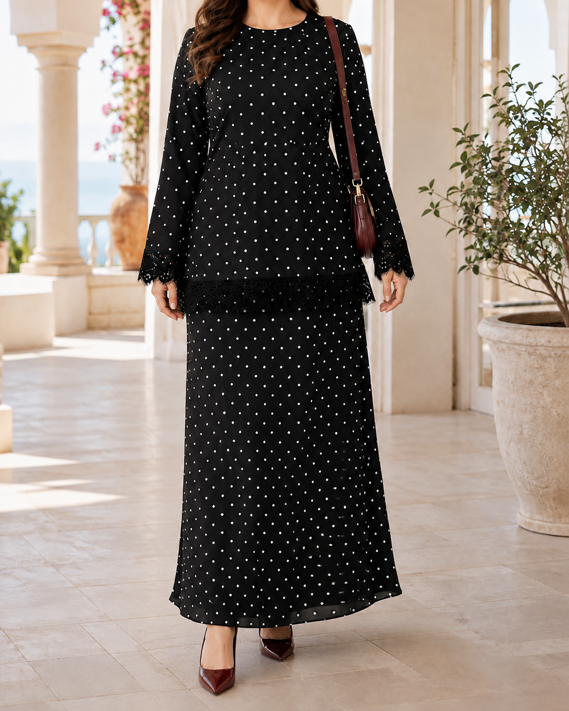 Black Polka Dot Co-ord Set