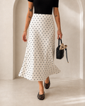 White Polka Dot Skirt