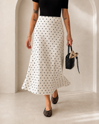 White Polka Dot Skirt