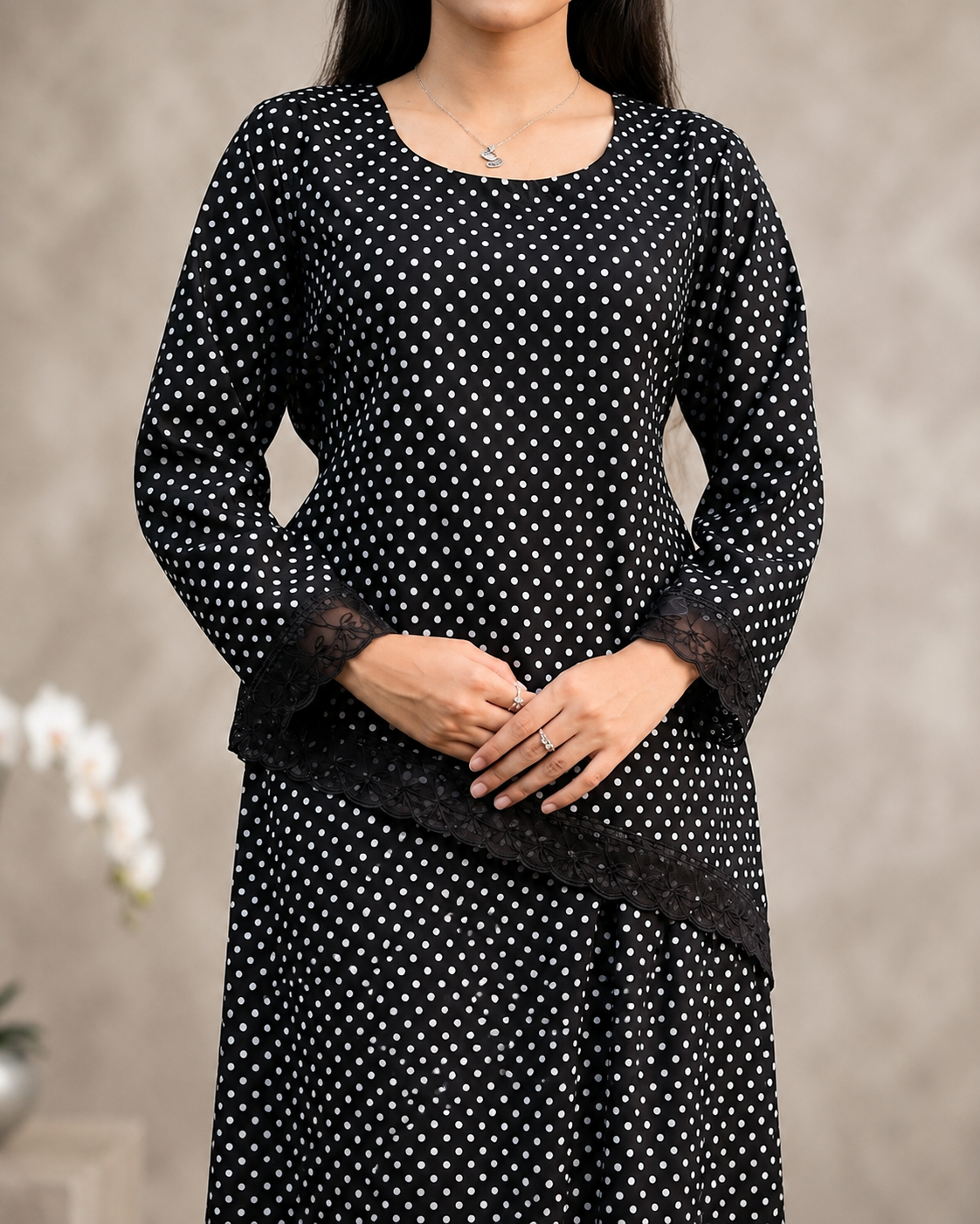 Black Polka Dot Co-ord Set