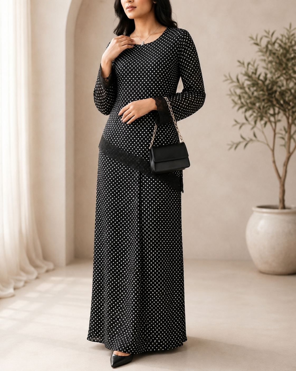 Black Polka Dot Co-ord Set