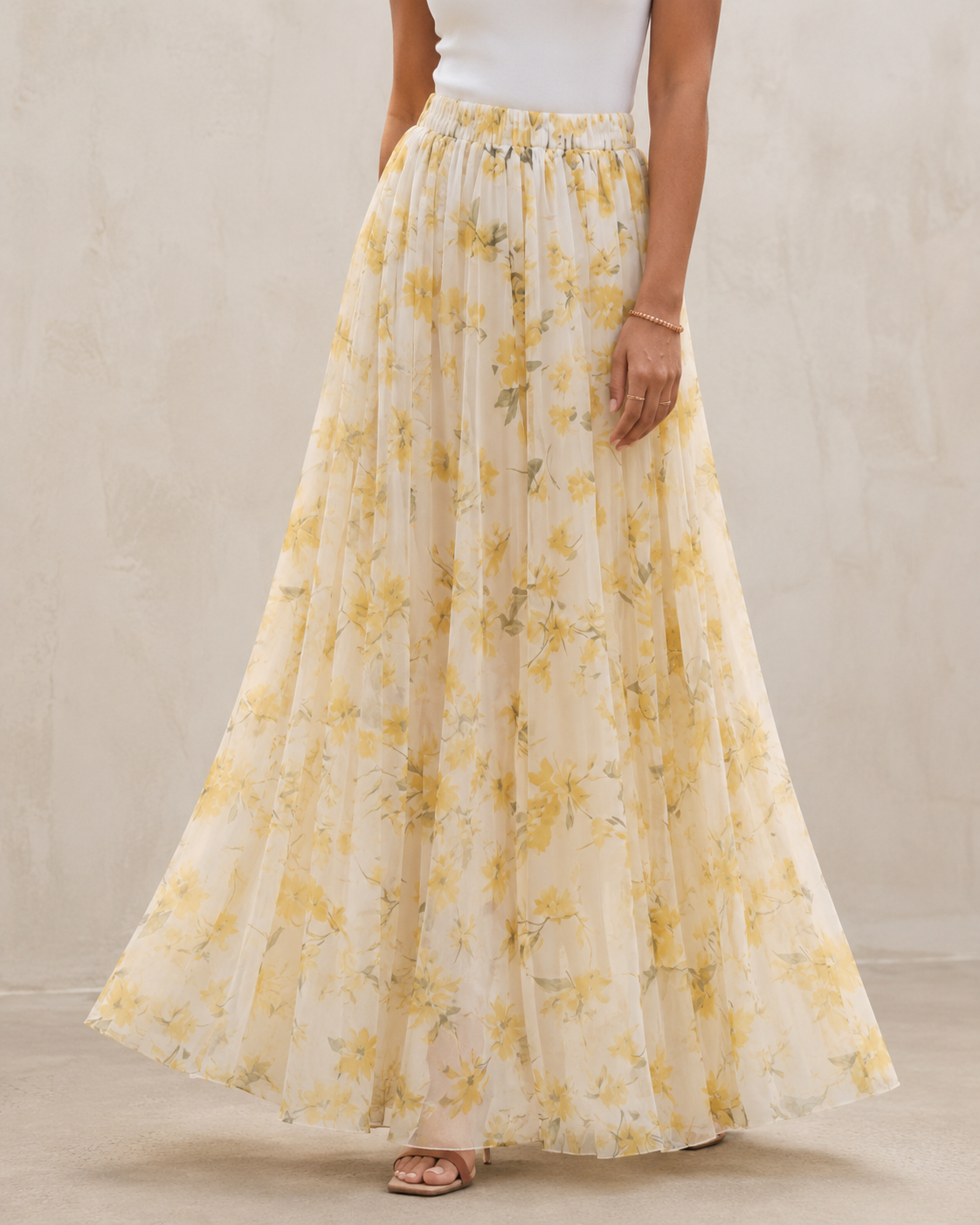 Printed Floral Skirt