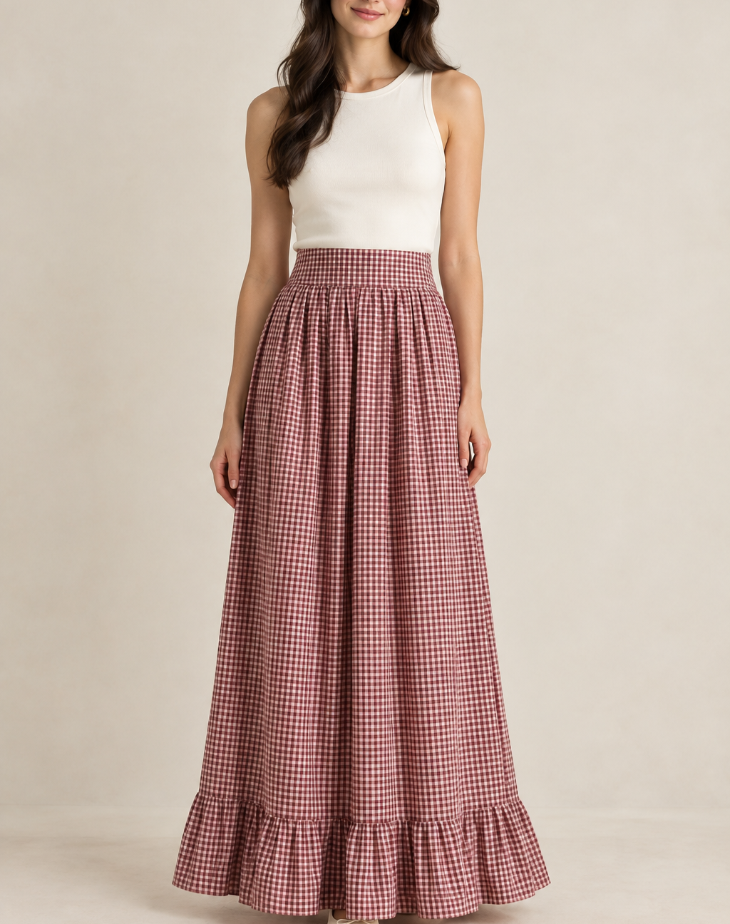 Ghingham Skirt