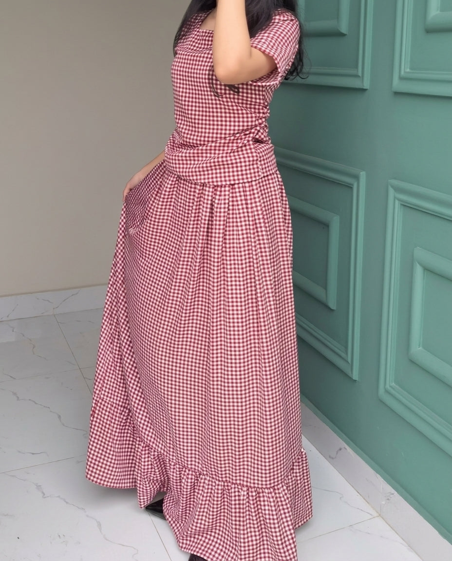 Ghingham Skirt