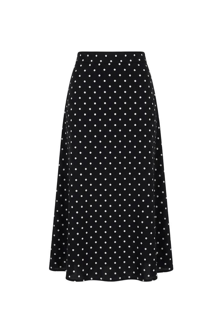 Black Polka Dot Skirt