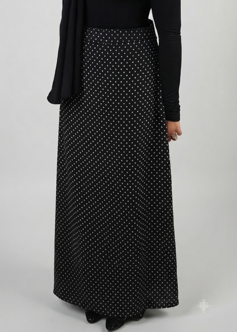 Black Polka Dot Skirt